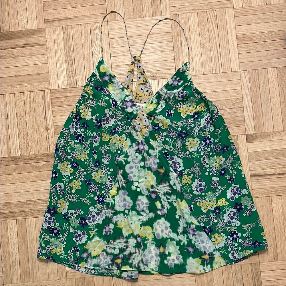 Rebecca Taylor Green Floral Camisole